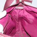 Christian Dior Trotter Canvas Shoulder Bag Red Silver Auth ep11517-17