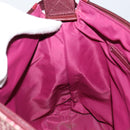 Christian Dior Trotter Canvas Shoulder Bag Red Silver Auth ep11517-18