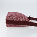 Christian Dior Trotter Canvas Shoulder Bag Red Silver Auth ep11517-4