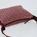 Christian Dior Trotter Canvas Shoulder Bag Red Silver Auth ep11517-6