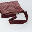 Christian Dior Trotter Canvas Shoulder Bag Red Silver Auth ep11517-7