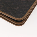 Christian Dior Honeycomb Canvas Chain Shoulder Bag PVC Black Gold Auth ep11520-12