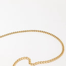 Christian Dior Honeycomb Canvas Chain Shoulder Bag PVC Black Gold Auth ep11520-8