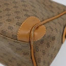 GUCCI Micro GG Supreme Shoulder Bag PVC Beige Gold Auth ep11521-9