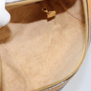 GUCCI Micro GG Supreme Shoulder Bag PVC Beige Gold Auth ep11521-11