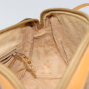 GUCCI Micro GG Supreme Shoulder Bag PVC Beige Gold Auth ep11521-19