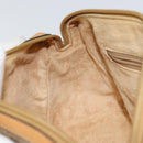 GUCCI Micro GG Supreme Shoulder Bag PVC Beige Gold Auth ep11521-20