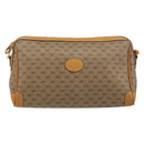 GUCCI Micro GG Supreme Shoulder Bag PVC Beige Gold Auth ep11521-13