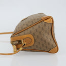 GUCCI Micro GG Supreme Shoulder Bag PVC Beige Gold Auth ep11521-4