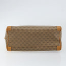 GUCCI Micro GG Supreme Shoulder Bag PVC Beige Gold Auth ep11521-5