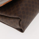 CELINE Macadam Canvas Shoulder Bag PVC Brown Gold Auth ep11522-10
