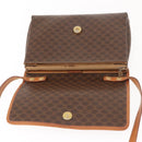 CELINE Macadam Canvas Shoulder Bag PVC Brown Gold Auth ep11522-15