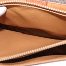 CELINE Macadam Canvas Shoulder Bag PVC Brown Gold Auth ep11522-22