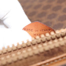 CELINE Macadam Canvas Shoulder Bag PVC Brown Gold Auth ep11522-24