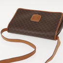 CELINE Macadam Canvas Shoulder Bag PVC Brown Gold Auth ep11522-6