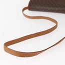 CELINE Macadam Canvas Shoulder Bag PVC Brown Gold Auth ep11522-7