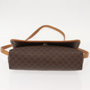 CELINE Macadam Canvas Shoulder Bag PVC Brown Gold Auth ep11522-9