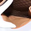 CELINE Macadam Canvas Shoulder Bag PVC Leather Brown Gold Auth ep11523-21