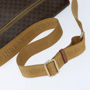 CELINE Macadam Canvas Shoulder Bag PVC Leather Brown Gold Auth ep11523-7