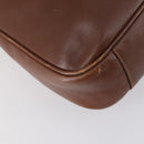 GUCCI Bamboo Hand Bag Leather 2way Brown Gold 001 1014 1638 Auth ep11526-10