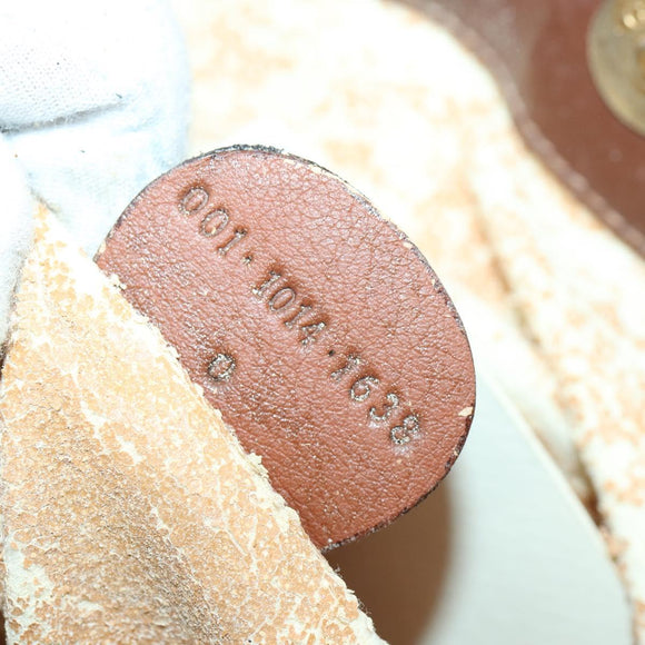 GUCCI Bamboo Hand Bag Leather 2way Brown Gold 001 1014 1638 Auth ep11526