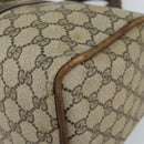 GUCCI GG Supreme Web Sherry Line Bag PVC Beige Gold 012 3842 58 Auth ep11528-9