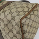 GUCCI GG Supreme Web Sherry Line Bag PVC Beige Gold 012 3842 58 Auth ep11528-15