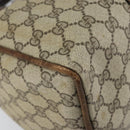 GUCCI GG Supreme Web Sherry Line Bag PVC Beige Gold 012 3842 58 Auth ep11528-16