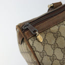GUCCI GG Supreme Web Sherry Line Bag PVC Beige Gold 012 3842 58 Auth ep11528-10