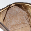 GUCCI GG Supreme Web Sherry Line Bag PVC Beige Gold 012 3842 58 Auth ep11528-20