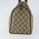 GUCCI GG Supreme Web Sherry Line Bag PVC Beige Gold 012 3842 58 Auth ep11528-4