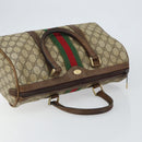 GUCCI GG Supreme Web Sherry Line Bag PVC Beige Gold 012 3842 58 Auth ep11528-6