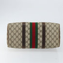 GUCCI GG Supreme Web Sherry Line Bag PVC Beige Gold 012 3842 58 Auth ep11528-5