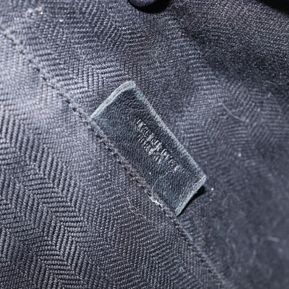 LOEWE Hand Bag Leather Black Auth ep11530