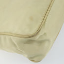 PRADA Hand Bag Nylon Beige Gold Auth ep11531-14