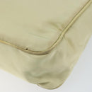 PRADA Hand Bag Nylon Beige Gold Auth ep11531-15