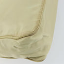 PRADA Hand Bag Nylon Beige Gold Auth ep11531-16