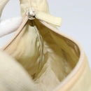 PRADA Hand Bag Nylon Beige Gold Auth ep11531-19