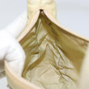 PRADA Hand Bag Nylon Beige Gold Auth ep11531-20