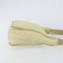 PRADA Hand Bag Nylon Beige Gold Auth ep11531-3