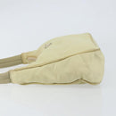 PRADA Hand Bag Nylon Beige Gold Auth ep11531-4
