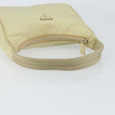 PRADA Hand Bag Nylon Beige Gold Auth ep11531-7