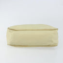 PRADA Hand Bag Nylon Beige Gold Auth ep11531-5