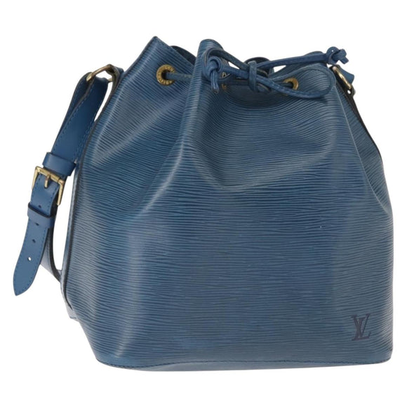LOUIS VUITTON Epi Petit Noe Shoulder Bag Blue M44105 LV Auth ep11535