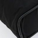 CELINE Tote Bag Nylon Leather Black Gold Auth ep11537-16