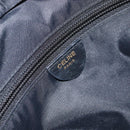 CELINE Tote Bag Nylon Leather Black Gold Auth ep11537-18