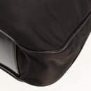 GUCCI Bamboo Hand Bag Nylon 2way Brown Silver 001 1577 Auth ep11538-16