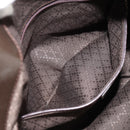 GUCCI Bamboo Hand Bag Nylon 2way Brown Silver 001 1577 Auth ep11538-24