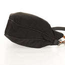 GUCCI Bamboo Hand Bag Nylon 2way Brown Silver 001 1577 Auth ep11538-4