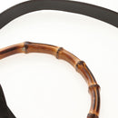 GUCCI Bamboo Hand Bag Nylon 2way Brown Silver 001 1577 Auth ep11538-14